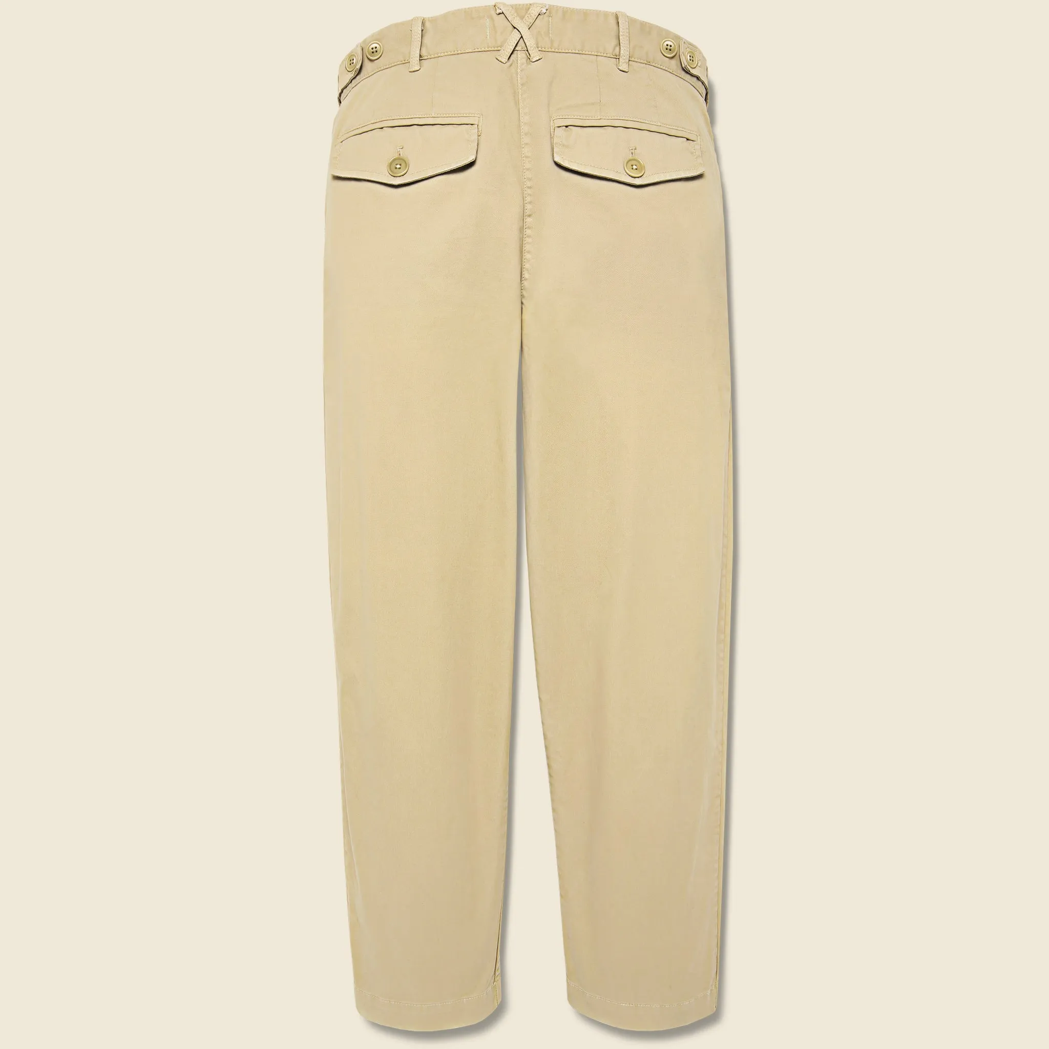 Flat Front Chino - Vintage Khaki