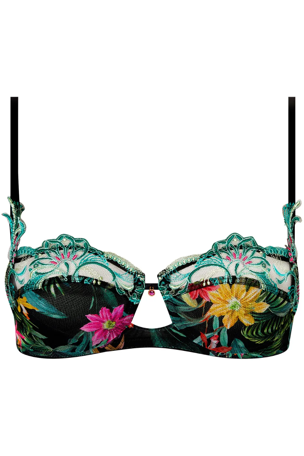 Starry Flowers Half Cup Bra