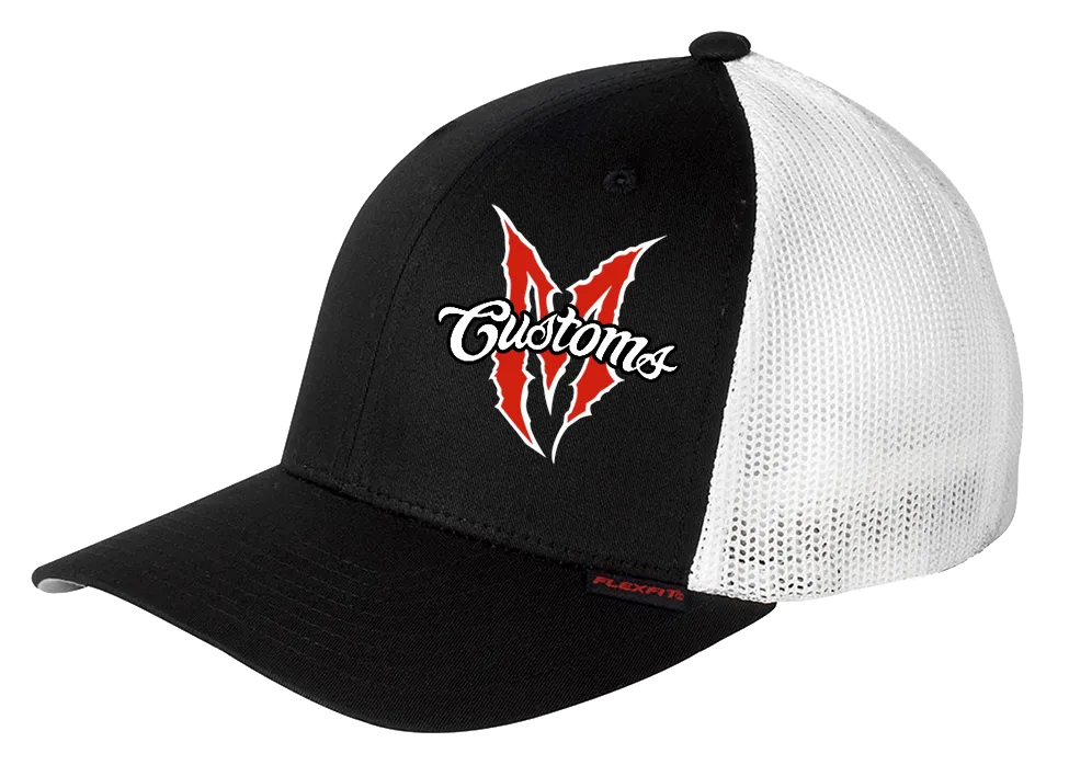 Black and White Martin Bros Trucker Hat