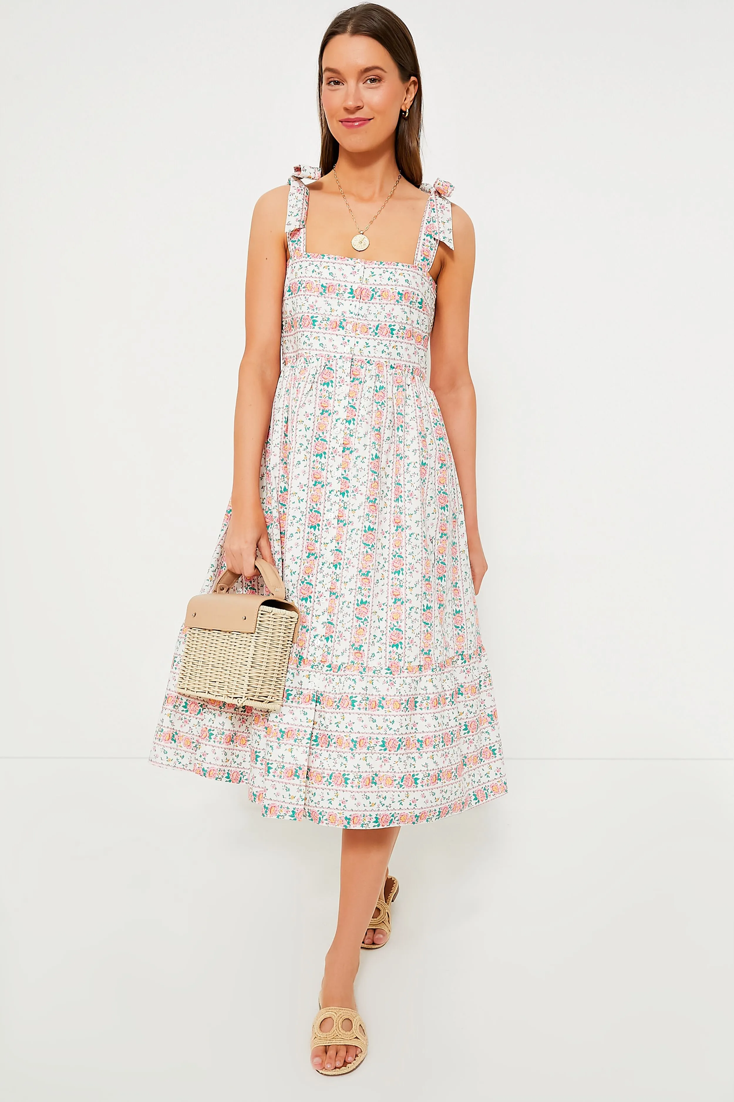 Floral Lupine Midi Dress