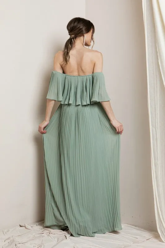 Garden Off-the-shoulder Maxi