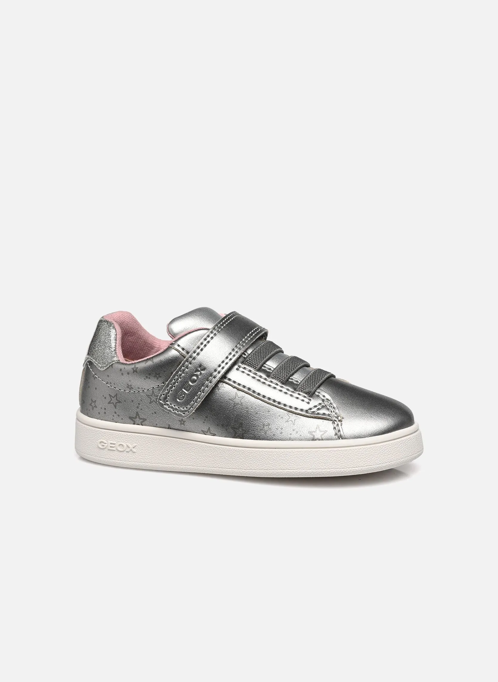 GeoxB Silver Eclyper Shoes for Girls