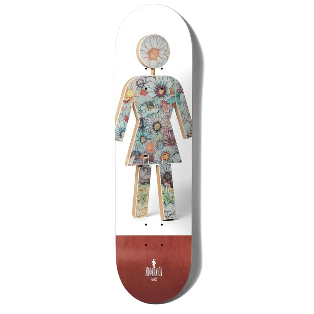 Girl Skateboards Griffin Gass Modernica OG Skateboard Deck Red White 8.5