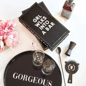 Matte Black Barware Set for Girls Night Out