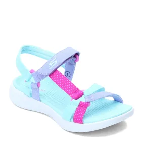 Girl's Skechers, On the GO 600 - Summer Sense Sandal - Little Kid & Big Kid