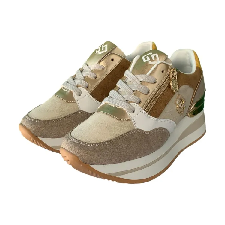 Gold & Gold GB836 Beige Women's Sneakers