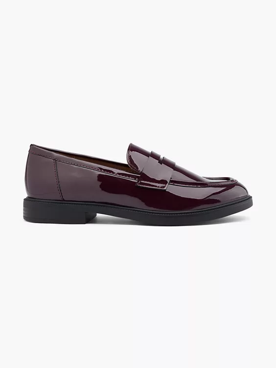 Graceland  Bordeaux Plain Flat Loafer