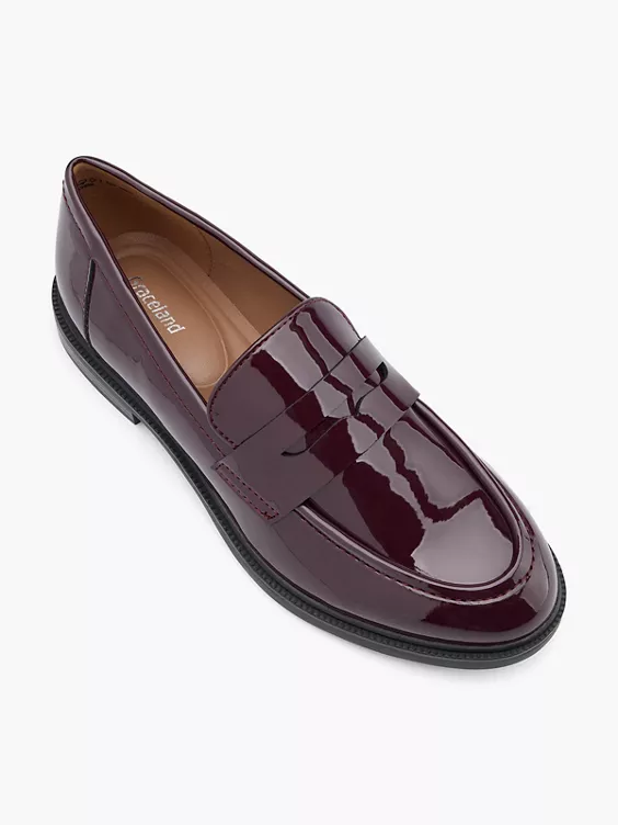 Graceland  Bordeaux Plain Flat Loafer