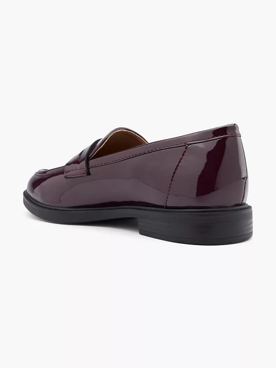 Graceland  Bordeaux Plain Flat Loafer