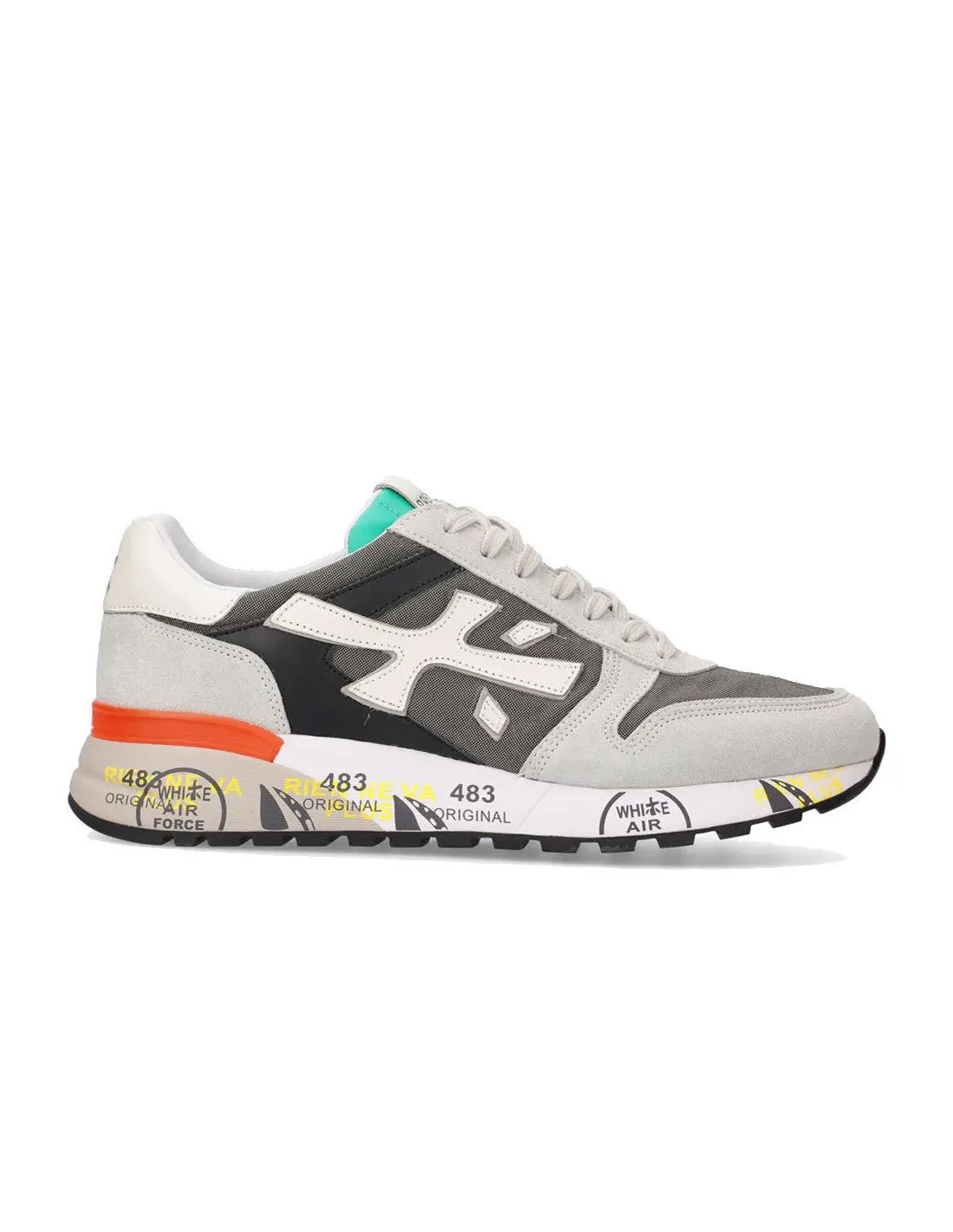 Gray men's Premiata Mick 6166 sneakers