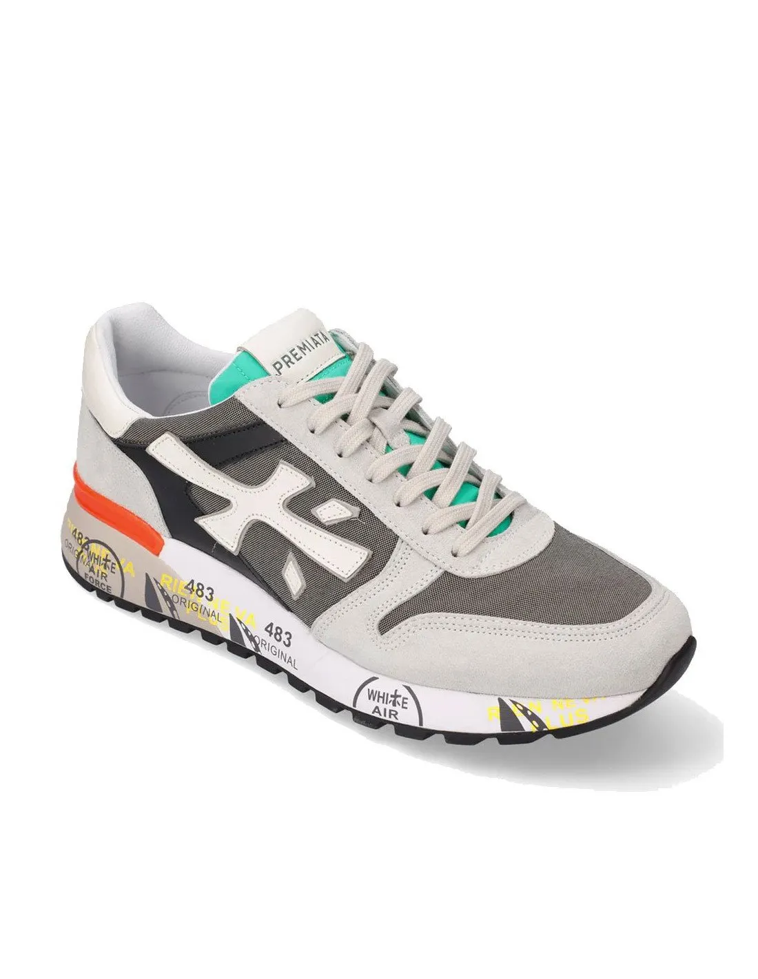 Gray men's Premiata Mick 6166 sneakers