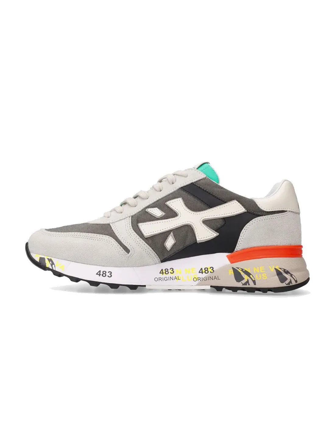 Gray men's Premiata Mick 6166 sneakers