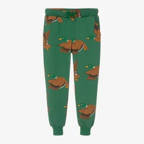 Green Organic Cotton Duck Print Joggers