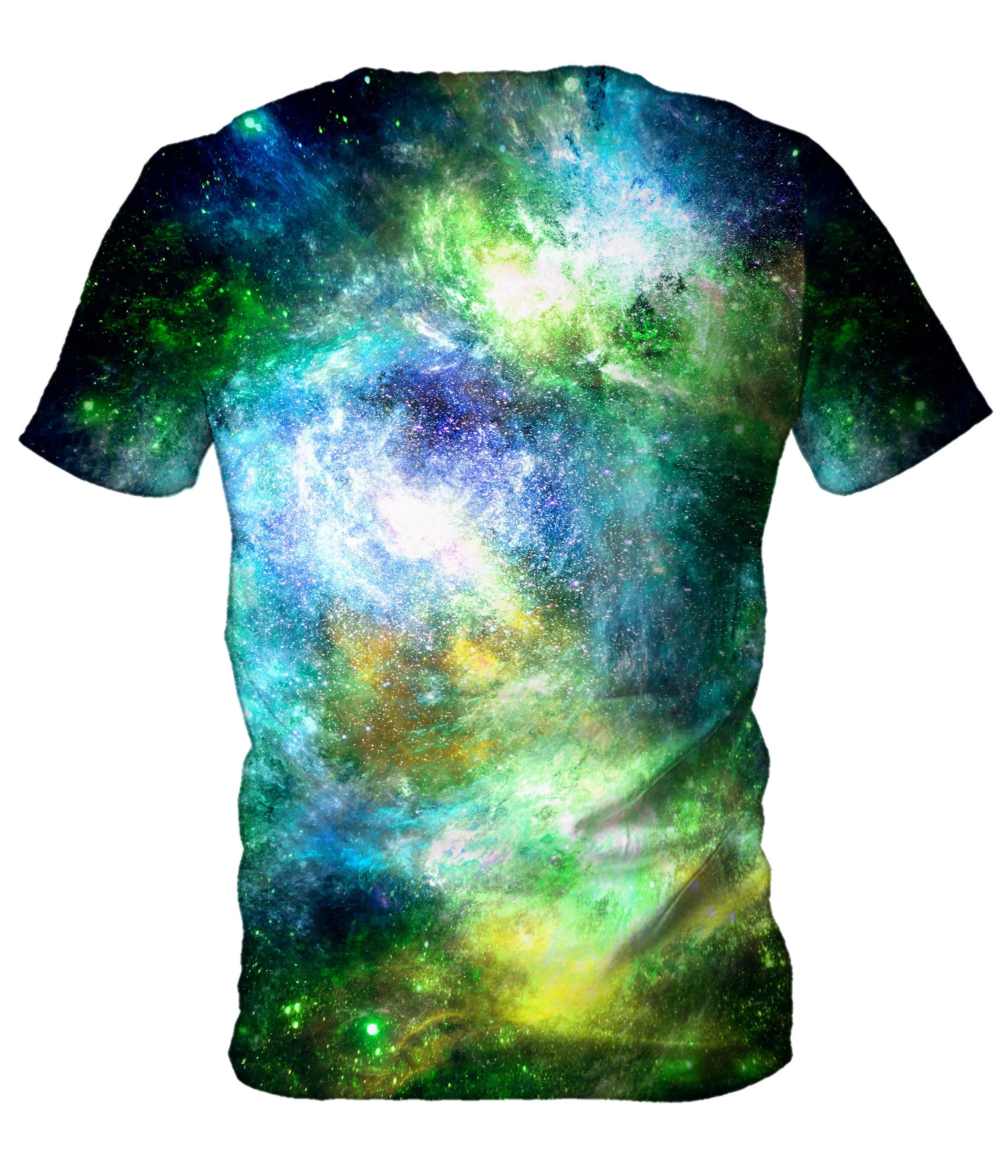 Green Psychedelic Nebula Men's T-Shirt (Clearance)