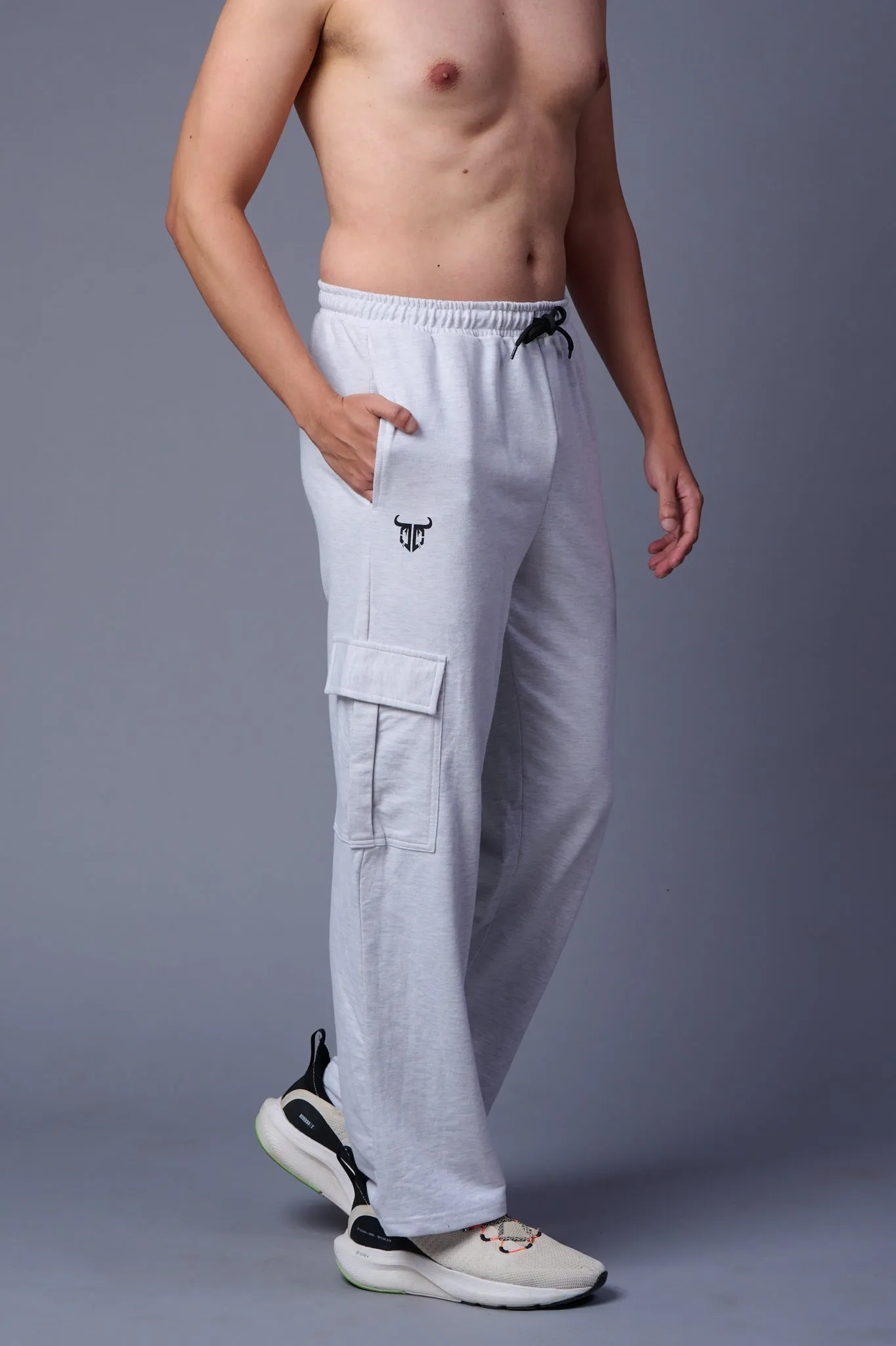 Grey Cargo Joggers for Men