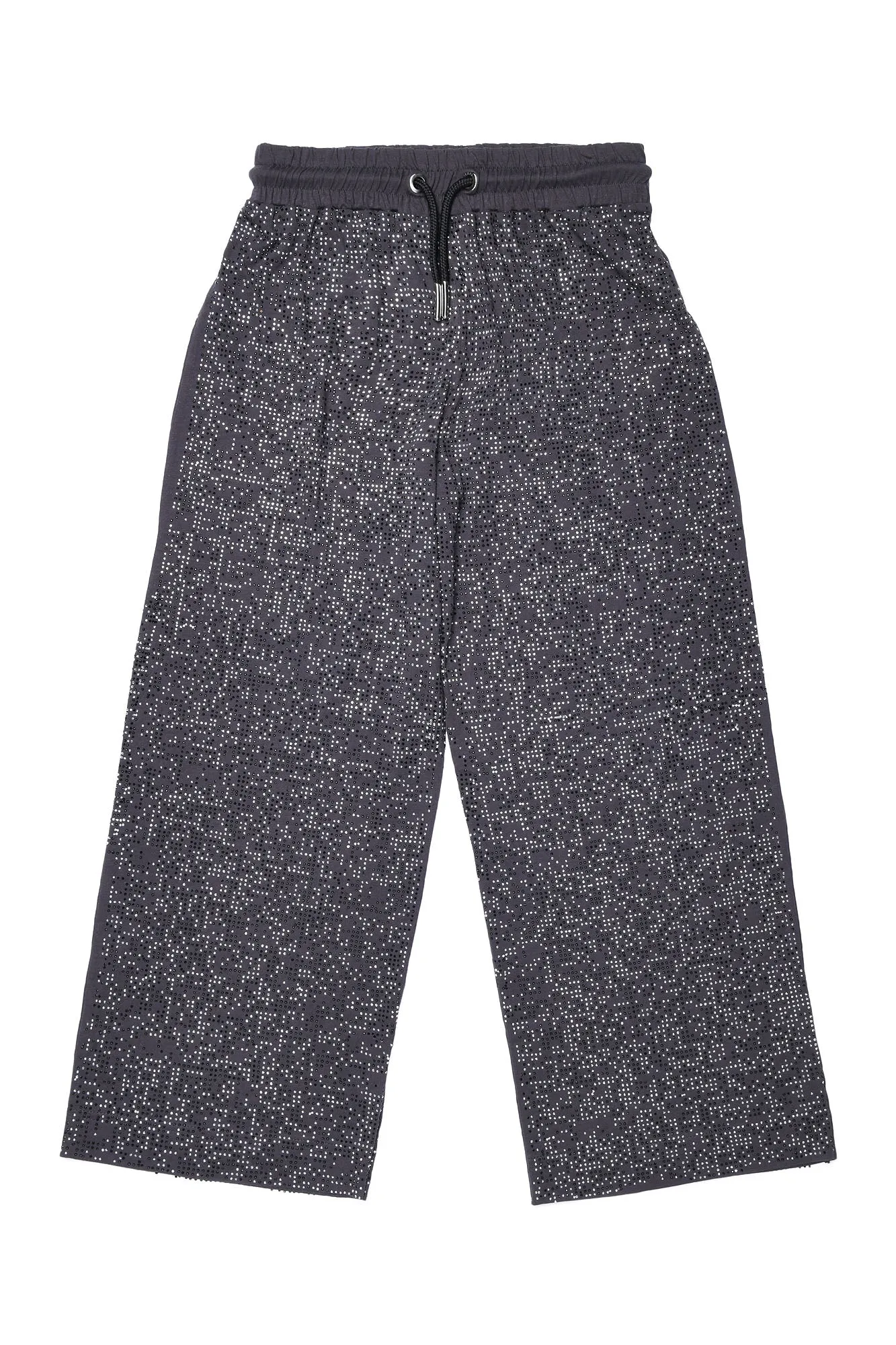 Grey Sparkly Joggers wth Elasticated Waist