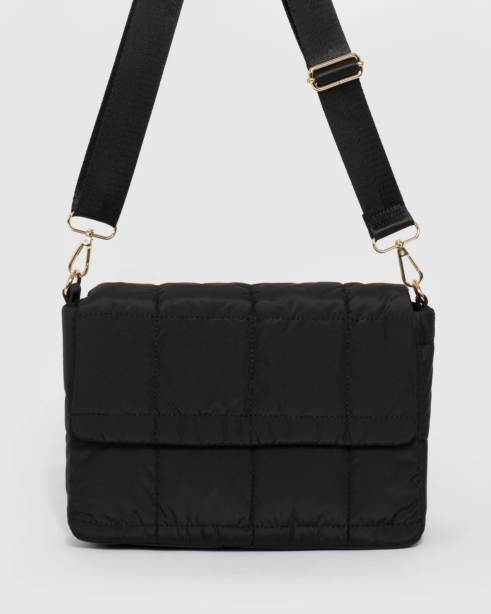 Halia Quilt 2.0 Black Crossbody Bag