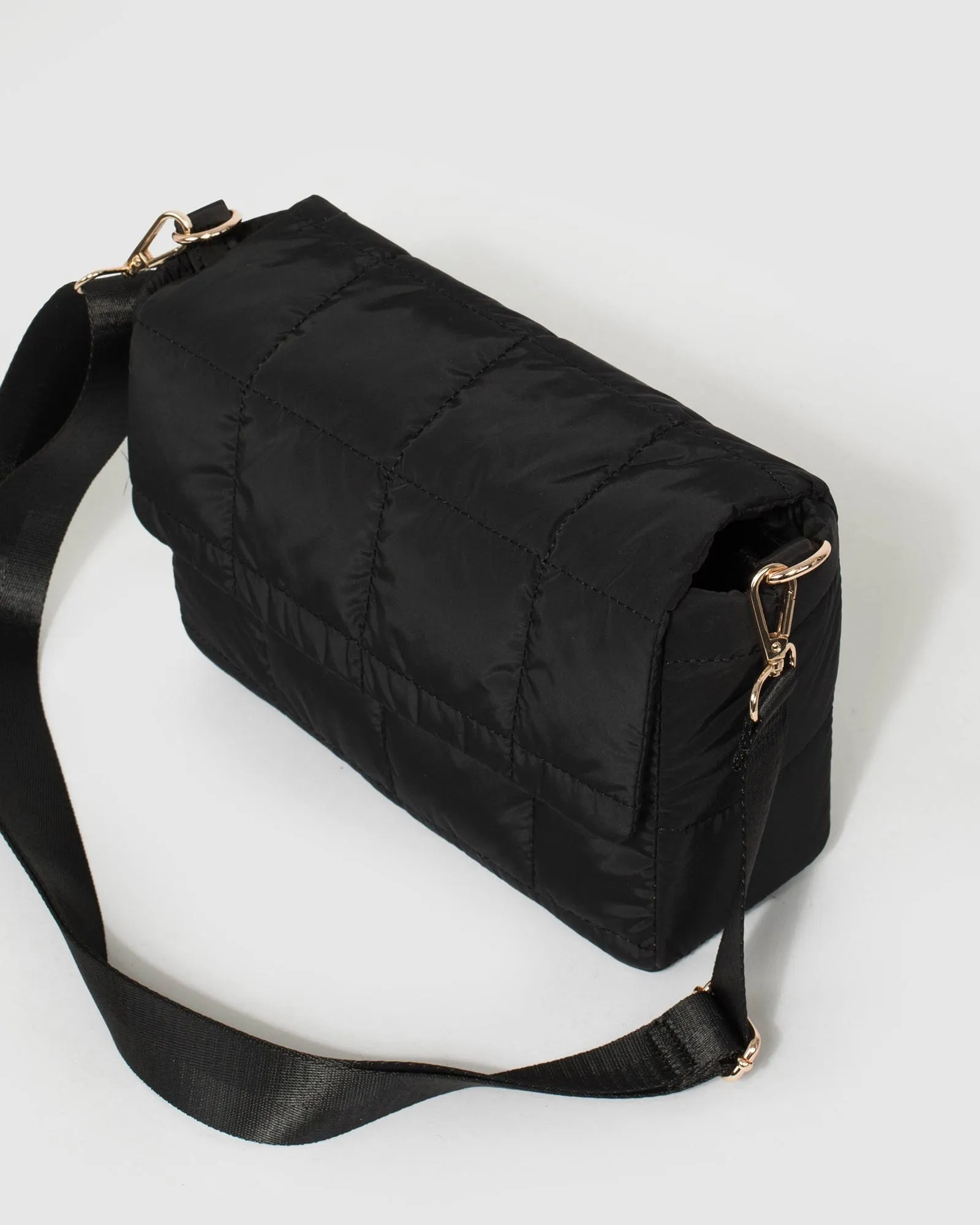 Halia Quilt 2.0 Black Crossbody Bag