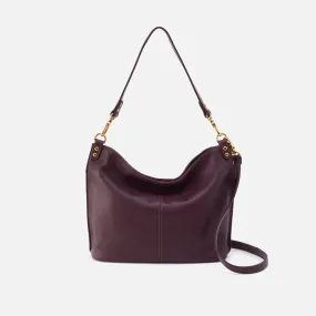 HOBO Pier Shoulder Bag Ruby Wine Women's