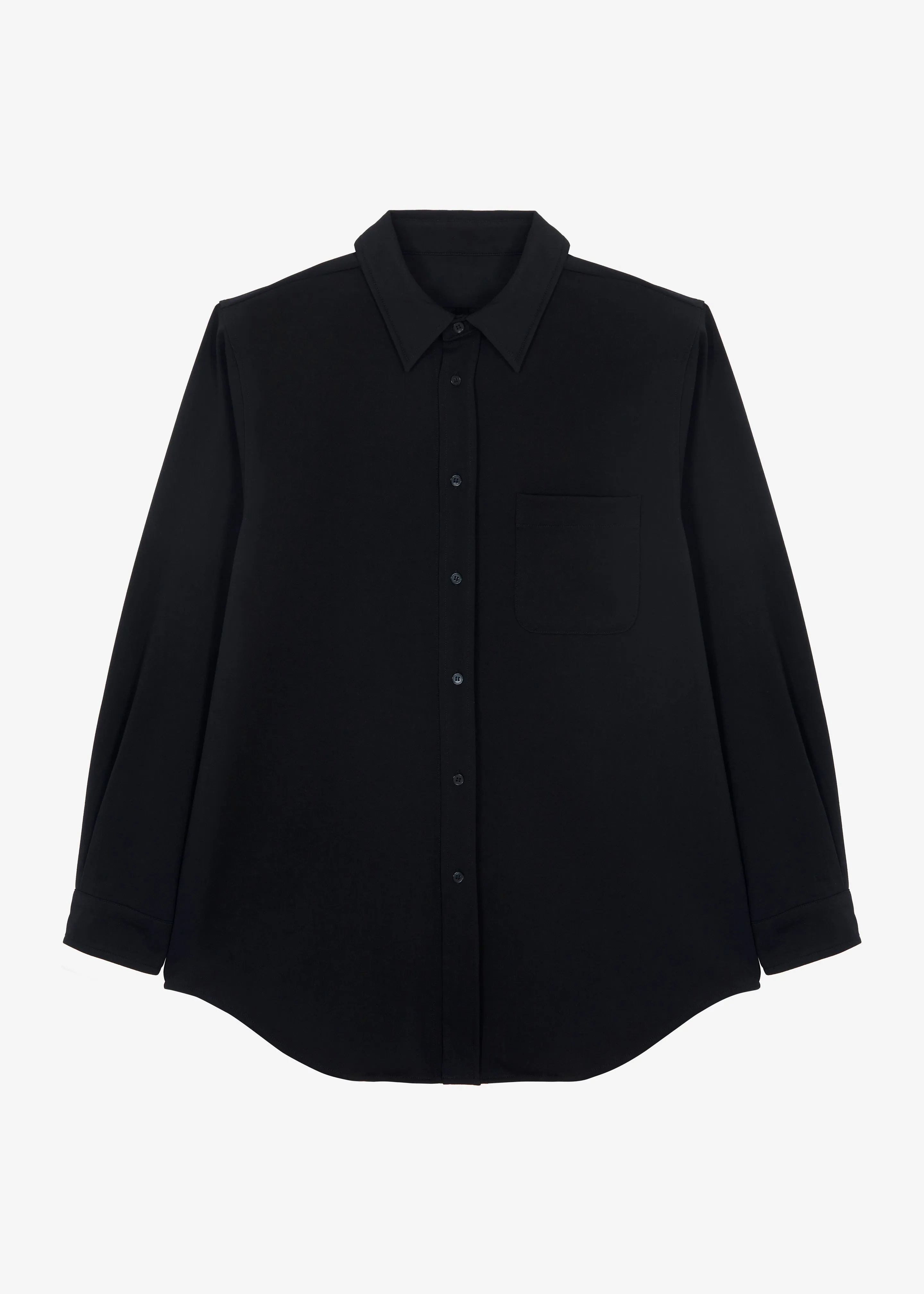 Hollis Padded Shoulder Shirt - Black