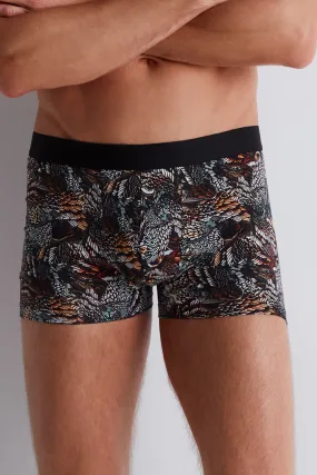 Homme Men's Owl Print Boxer Shorts