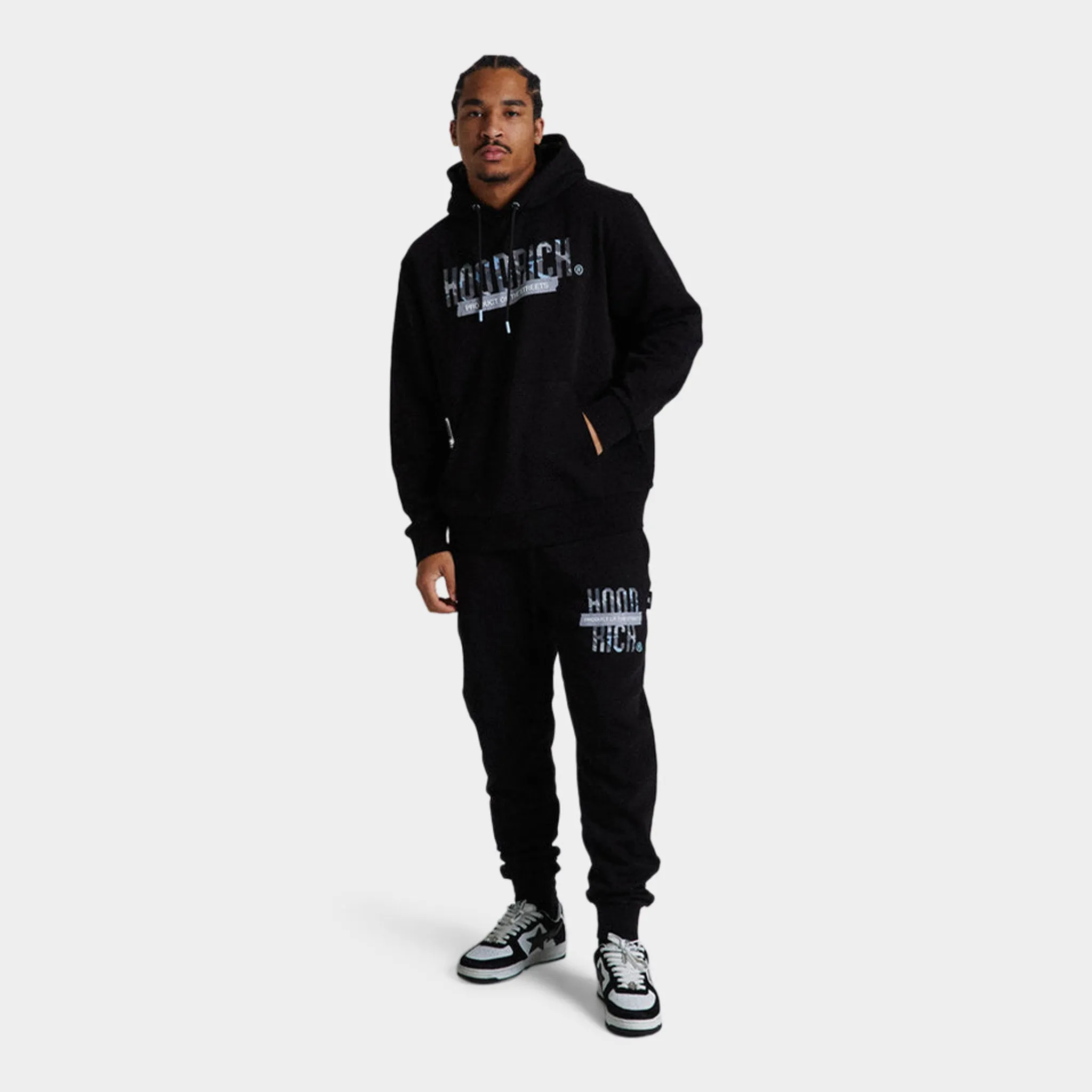 Hoodrich Territory Joggers Black / Camo - Clear Sky