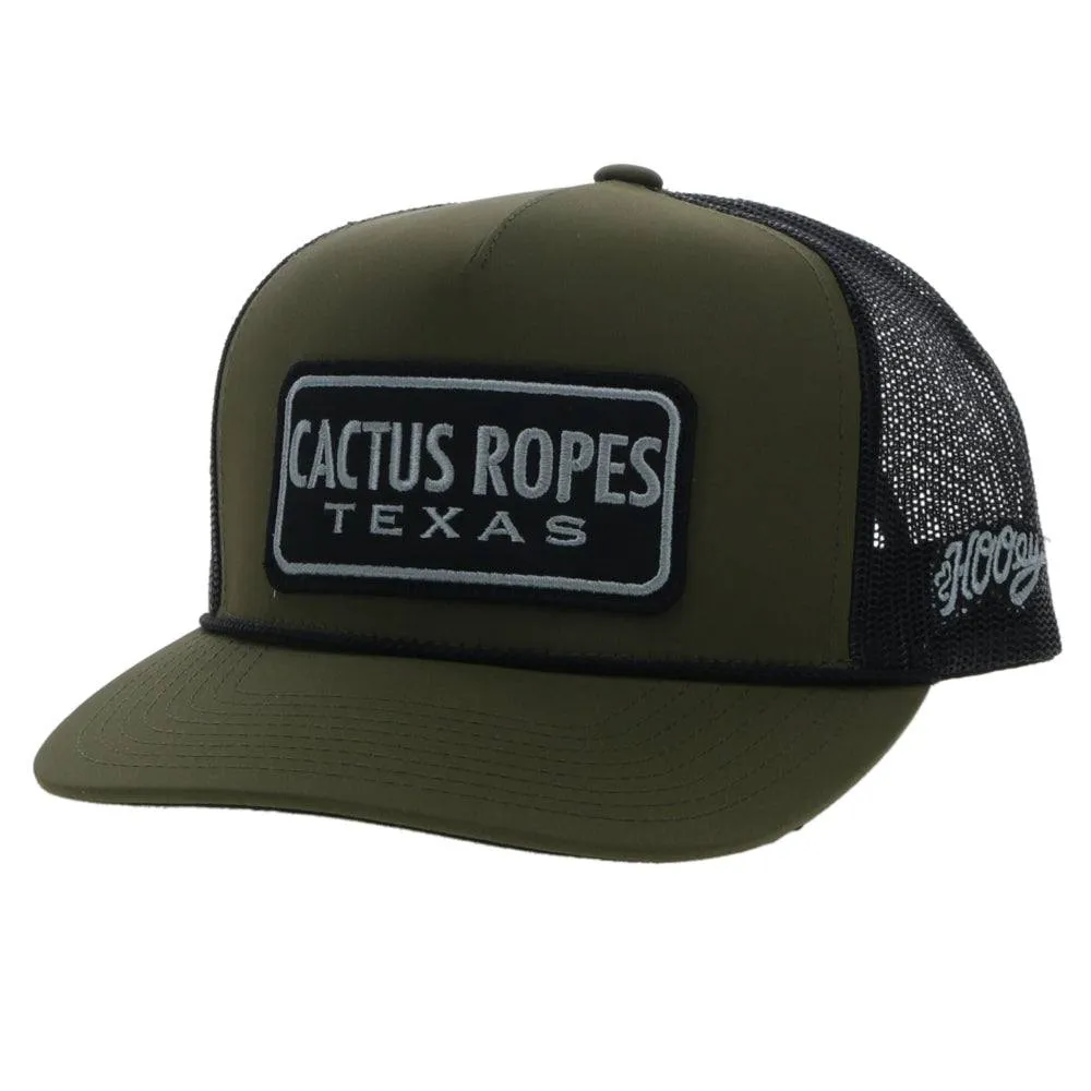 HOOEY CACTUS ROPES OLIVE/BLACK HAT