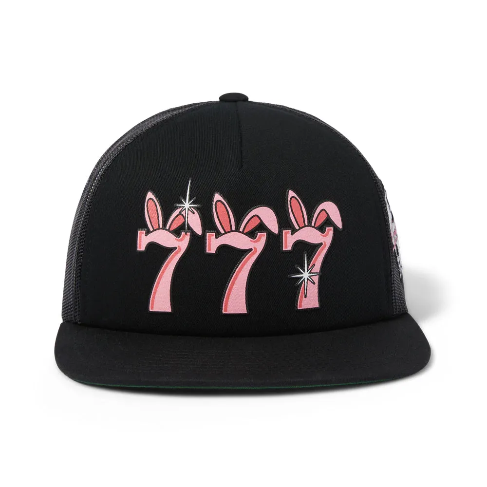 HUF X FREDDIE GIBBS TRIPLE 7 TRUCKER HAT // BLACK