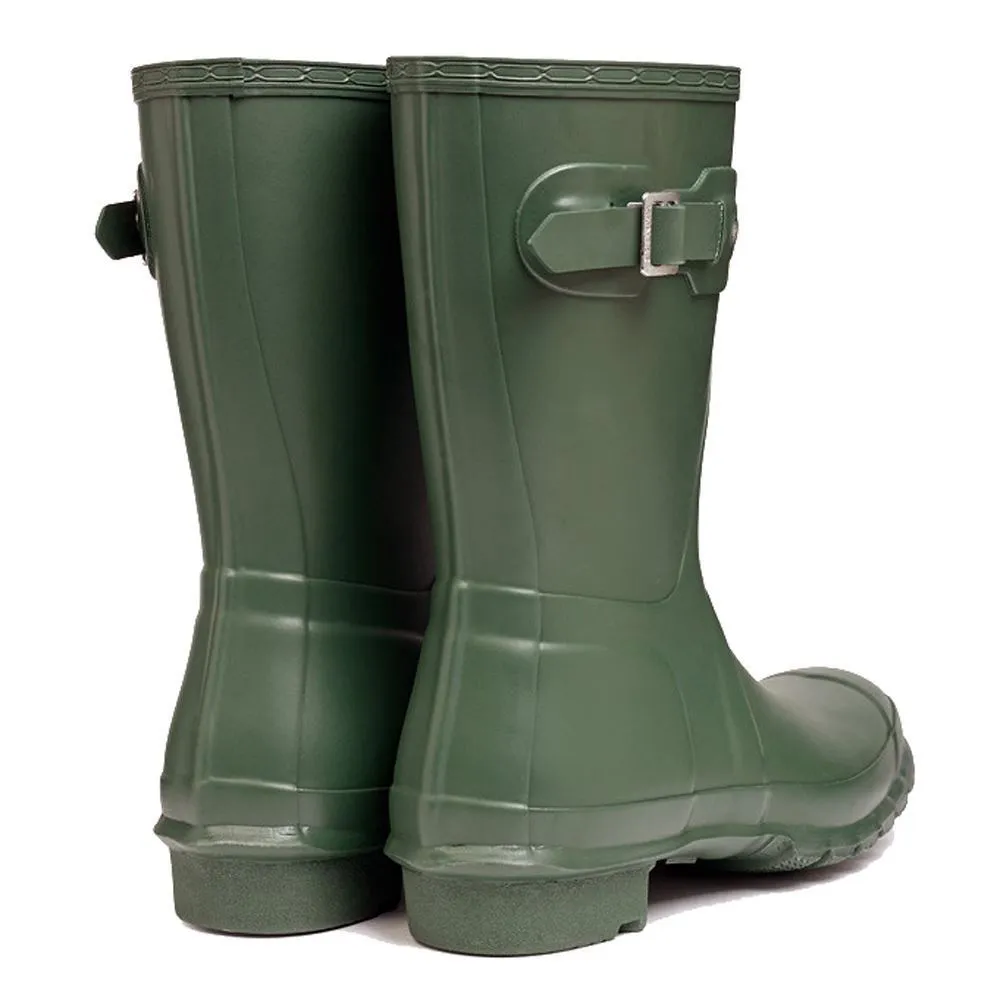 Hunter Original Short Green Womens Boots - UK 6