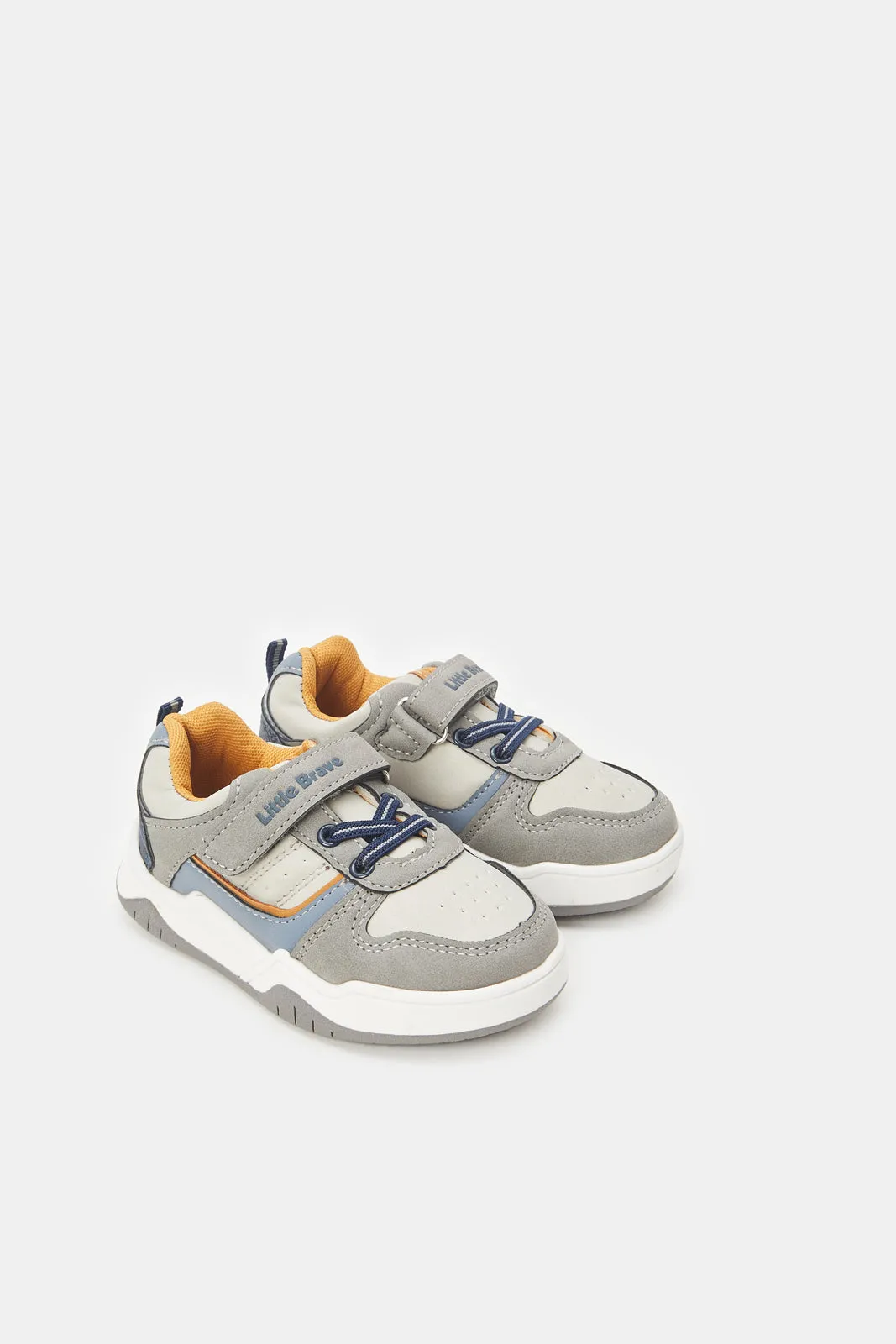 Infant Boys Grey Chunky Trainer