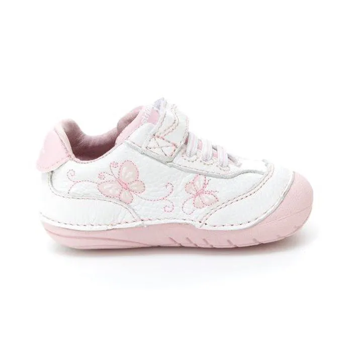 Infant Girl Stride Rite Soft Motion Bambi White/Pink