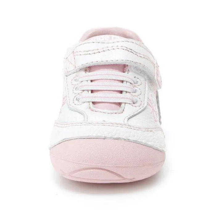 Infant Girl Stride Rite Soft Motion Bambi White/Pink