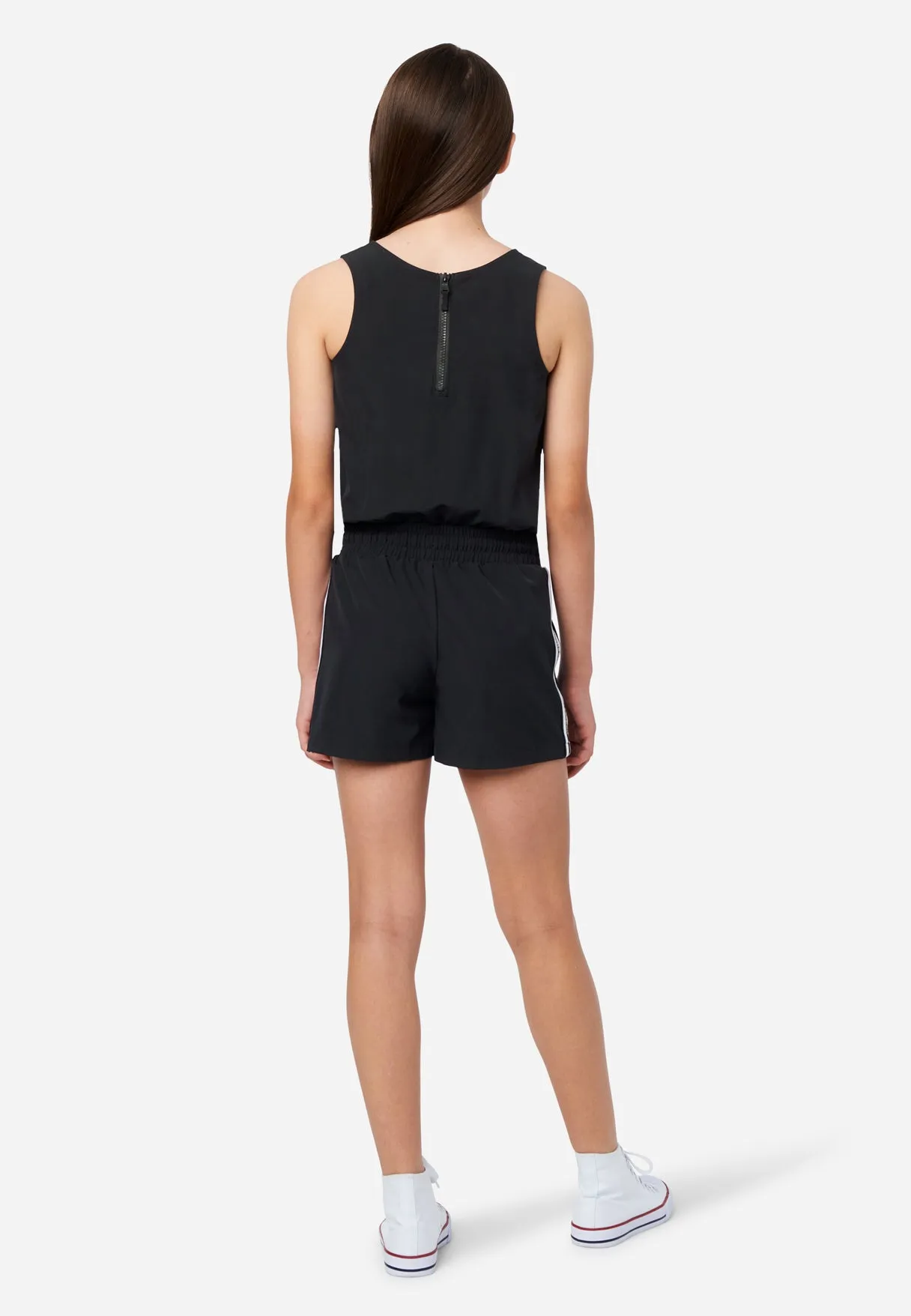 Sporty Cinch Waist Romper - Shop Now at J.Style