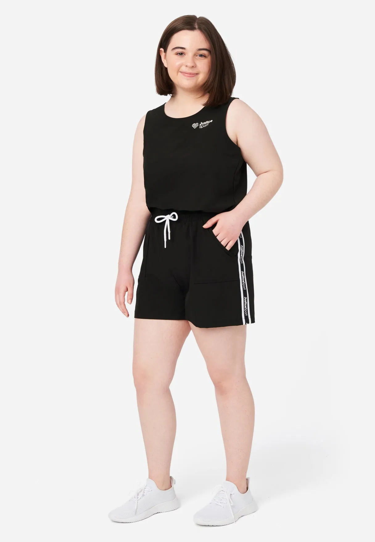 Sporty Cinch Waist Romper - Shop Now at J.Style