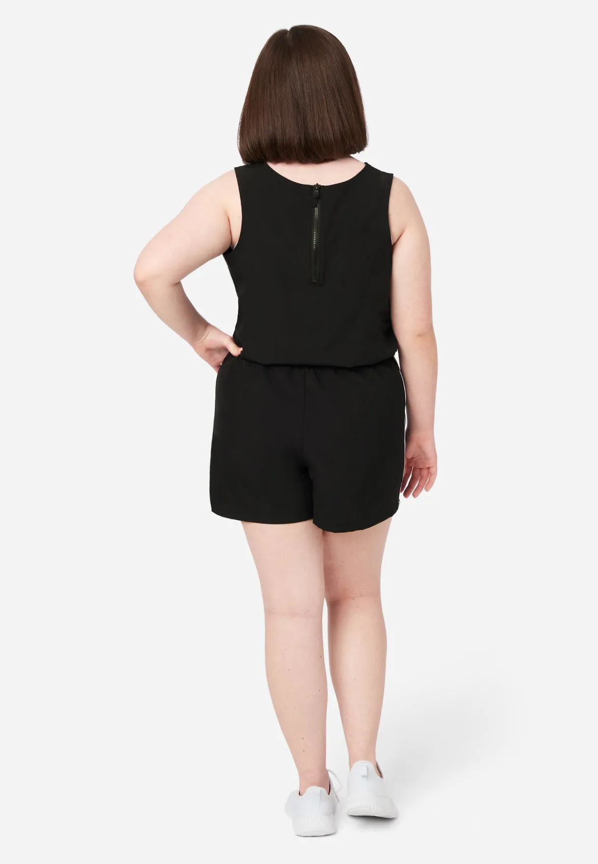 Sporty Cinch Waist Romper - Shop Now at J.Style