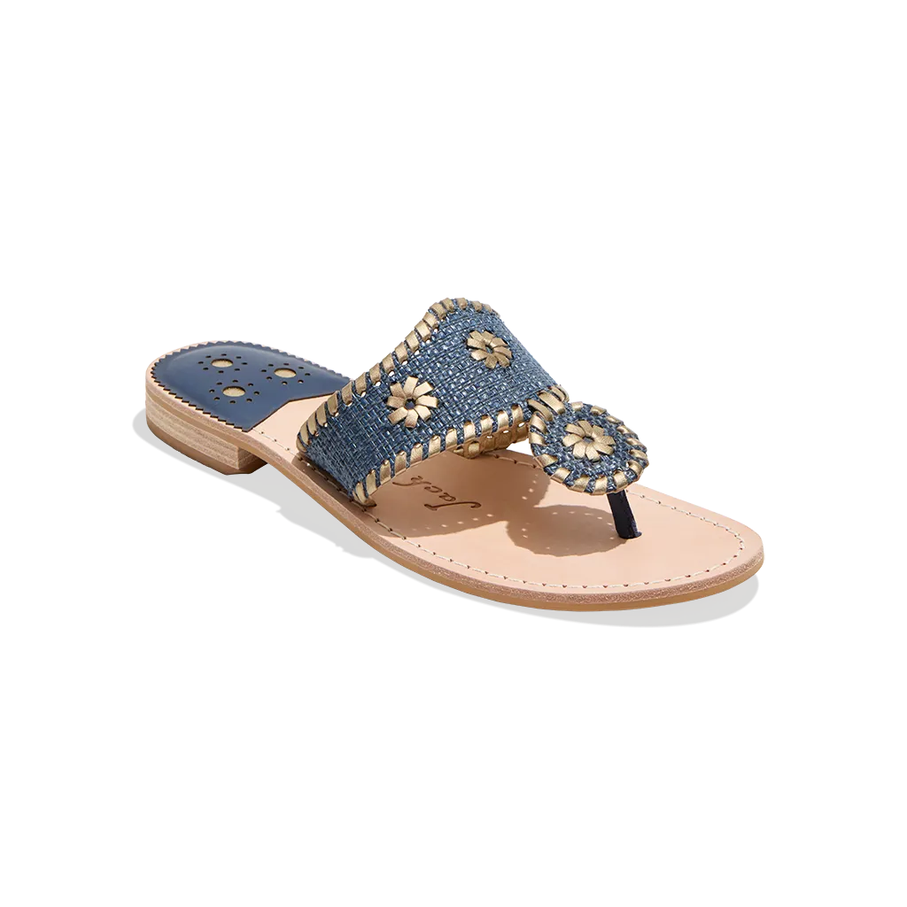 Jacks Raffia Flat Sandal