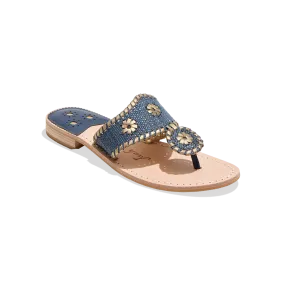 Jacks Raffia Flat Sandal