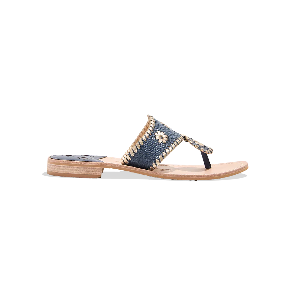 Jacks Raffia Flat Sandal