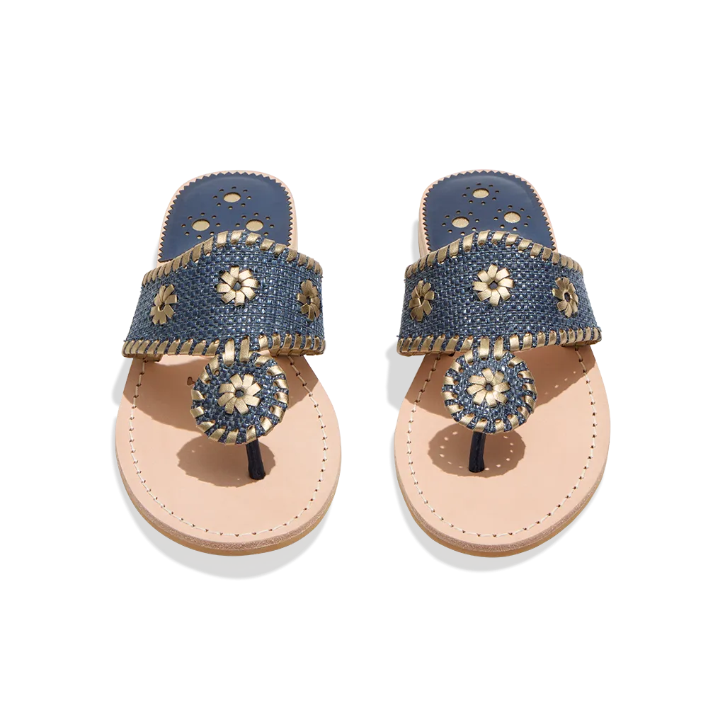 Jacks Raffia Flat Sandal