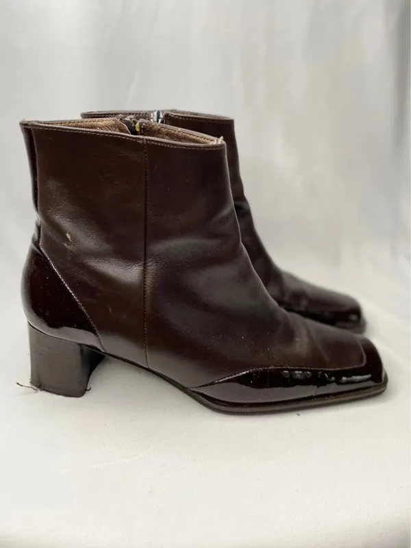 Jane Shilton 5 brown leather ankle boots