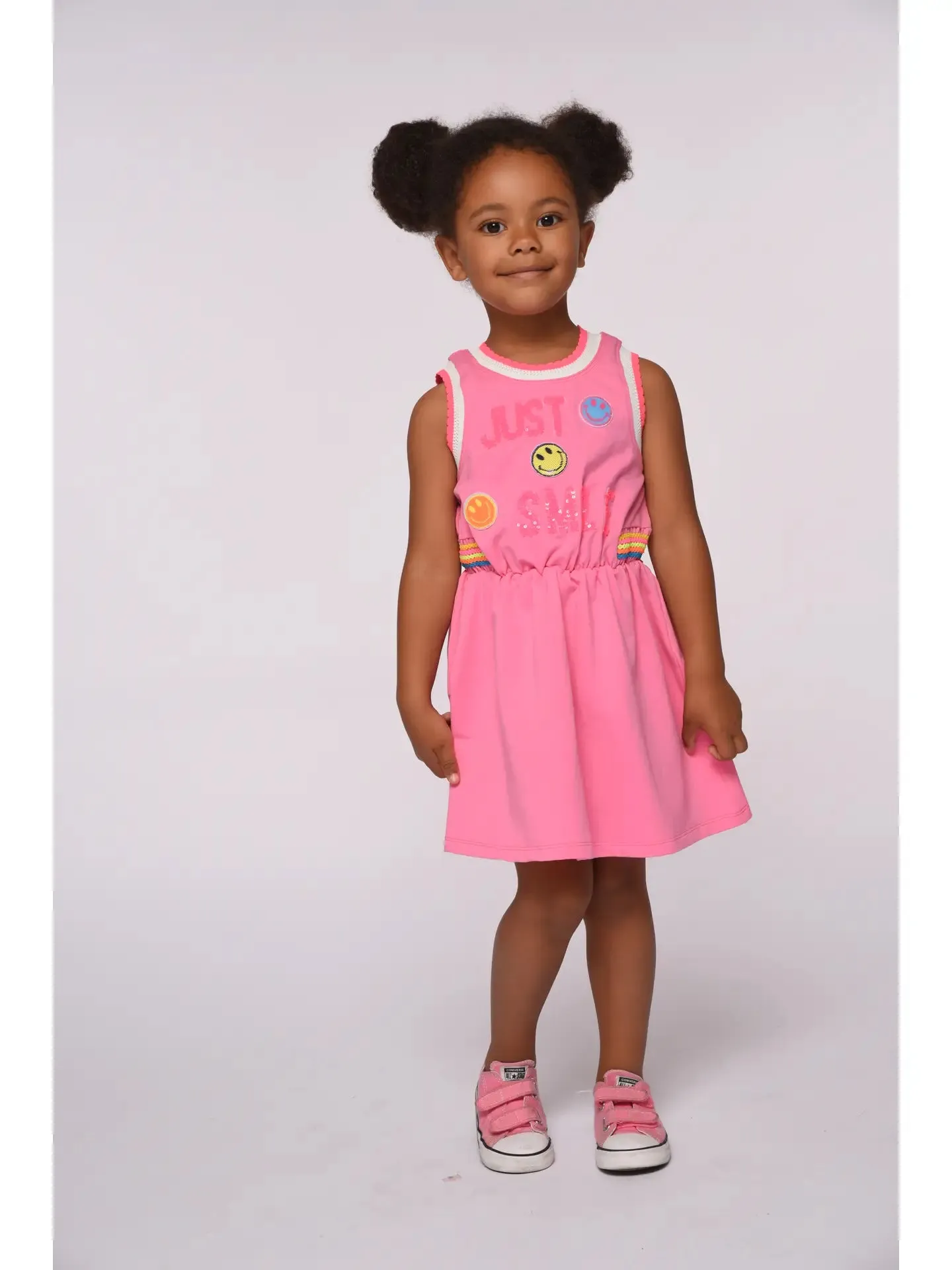 Just Smile Trim Dress | Pink