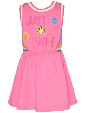 Just Smile Trim Dress | Pink