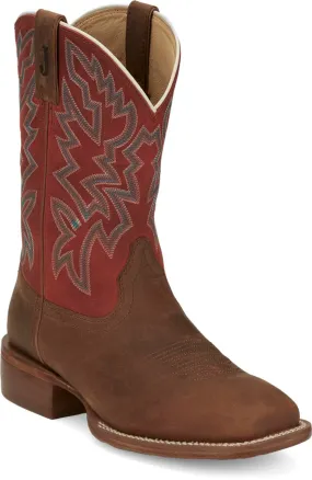 Justin Brown Cowhide Boots - Jackpot Cowboy