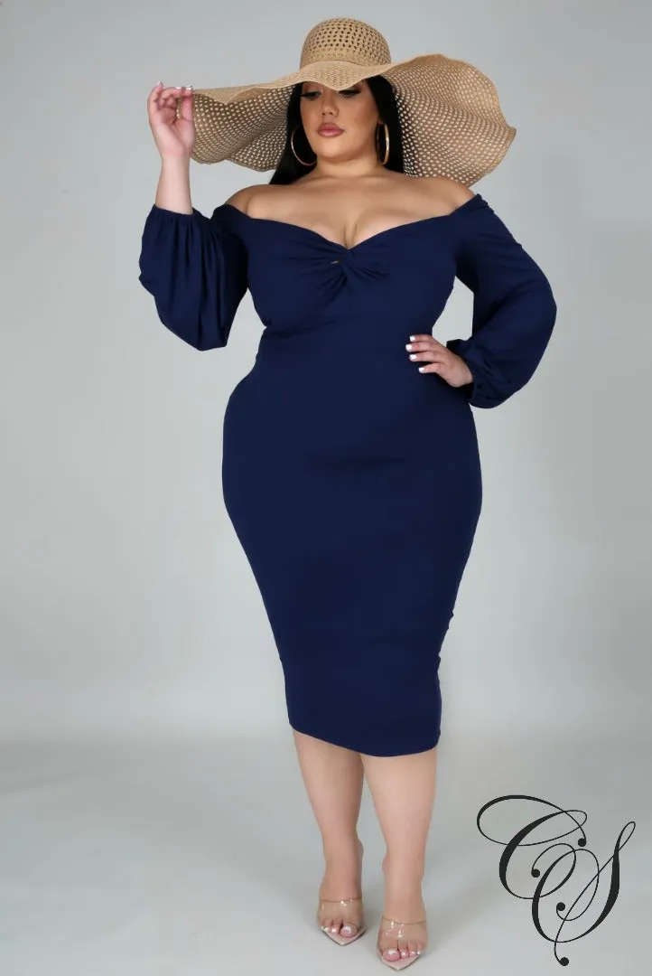 Kaiya Off Shoulder Midi Dress