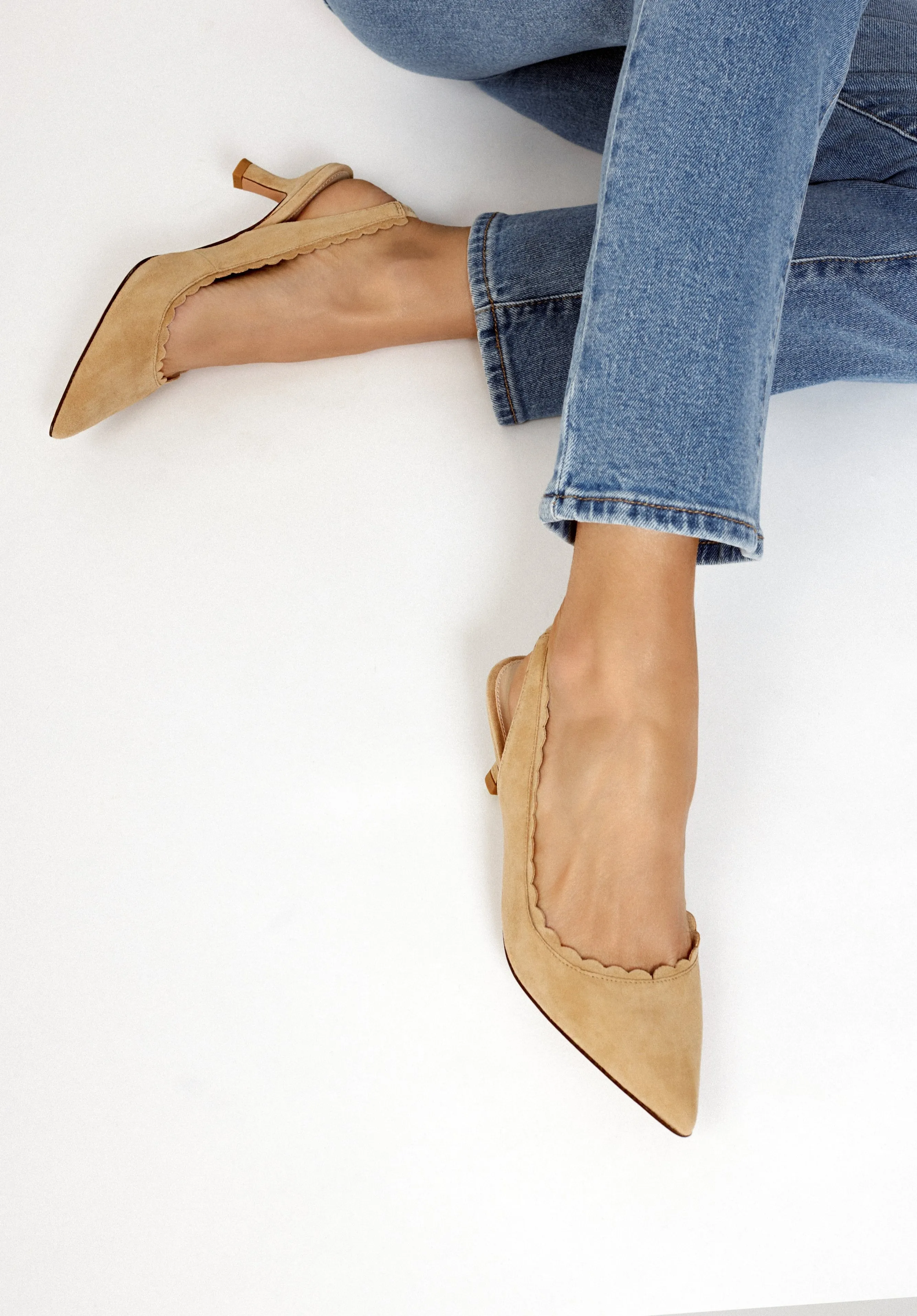 Kelsa Low Heel - Latte