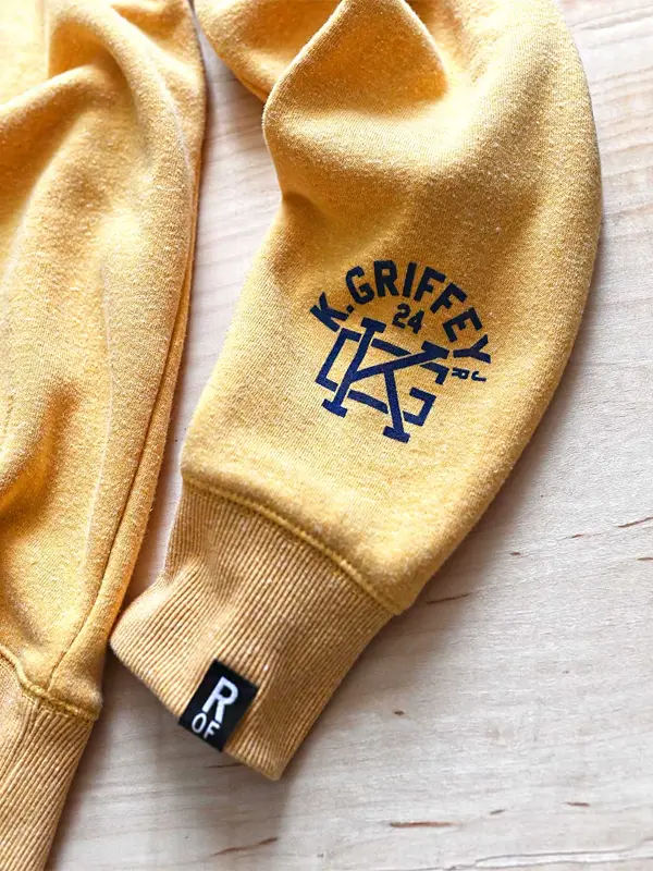 Ken Griffey Jr The Kid Yellow Hoodie