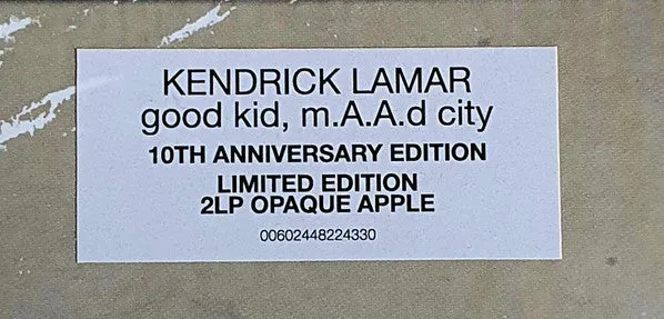 Kendrick Lamar Good Kid, M.A.A.d City