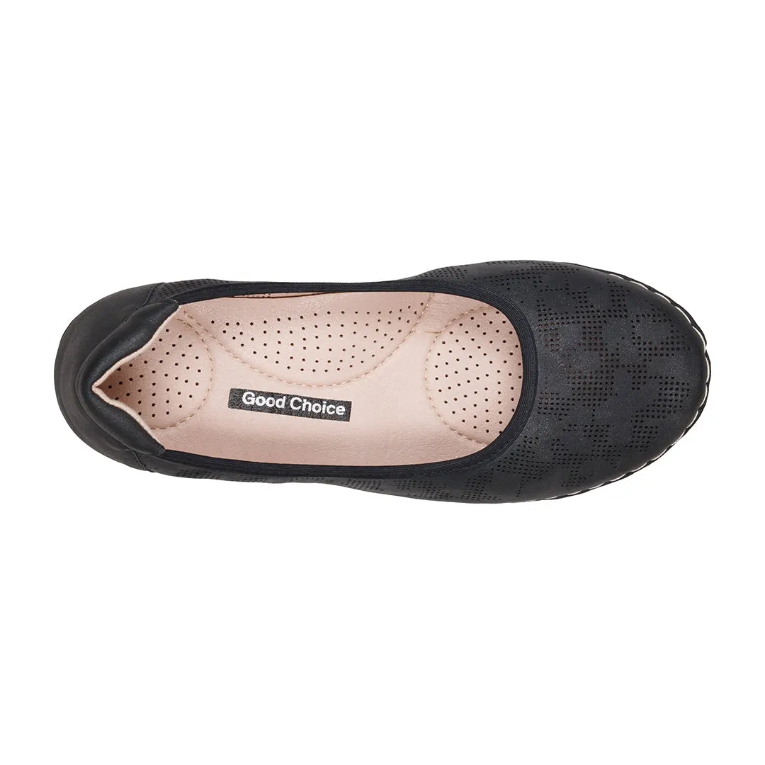 Kiana Black Flat