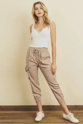 Kira Cargo Joggers - Dusty Pink