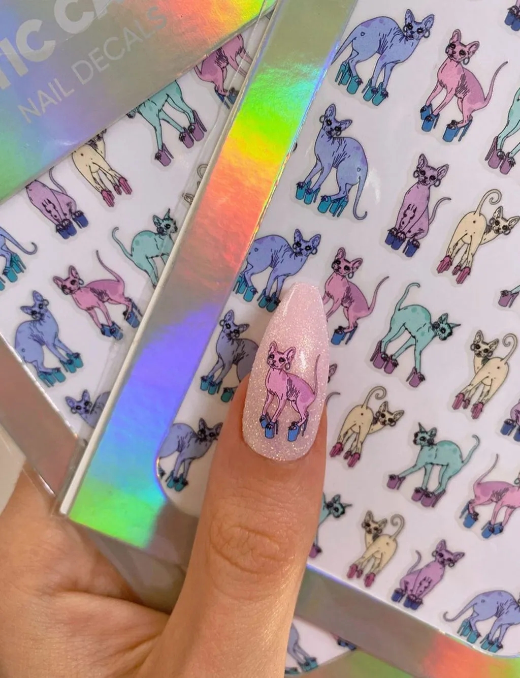 Kitty Heel Nail Decals